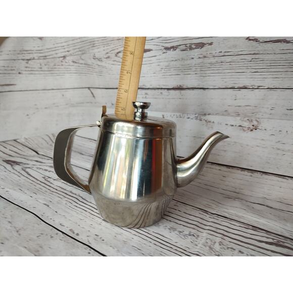 Winco Stainless Goose Neck 20 Oz Tea Pot 4 Cup Coffee Carafe Infusing kettle - Picture 9 of 9